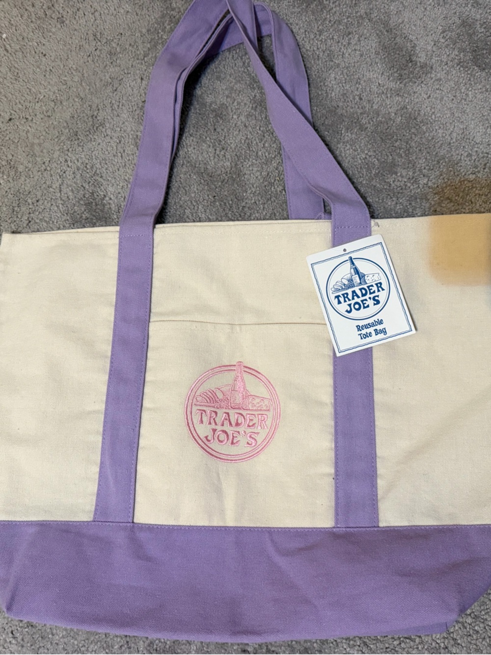 Viral Lavender Large Trader Joe’s Tote